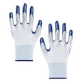 thumbnail image 4 of ZOURIH 4 Pair Gardening Work Gloves Bulk for Men Women, Breathable Rubber Coated Garden Gloves for Construction,Blue, 4 of 9