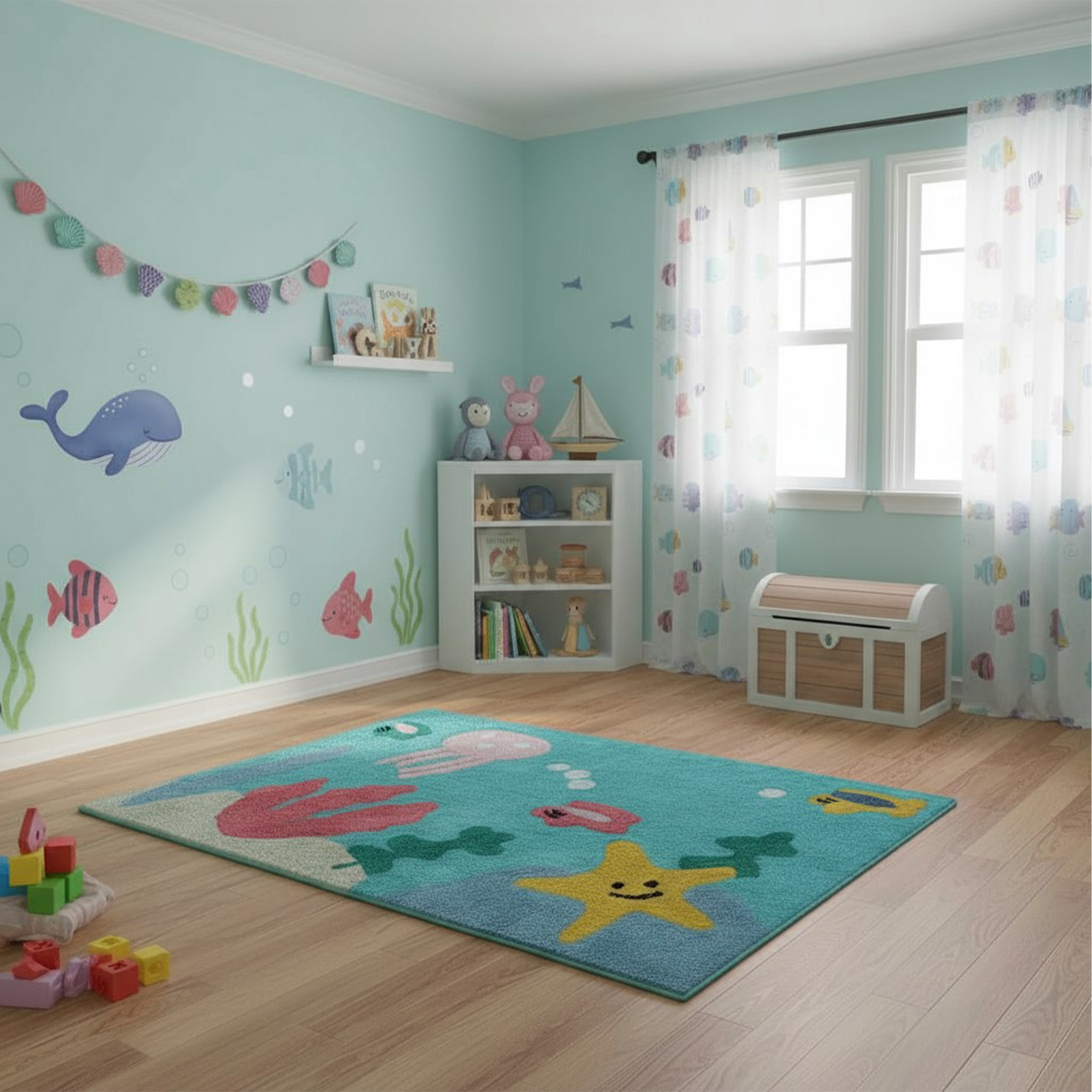 Calloway Mills 114073248 Ocean Friends 32" x 48"