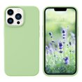 thumbnail image 1 of Funda GUAGUA de silicona líquida delgada para iPhone 13 Pro Max de 6.7 pulgadas, color verde, 1 of 9