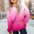 thumbnail image 2 of Oversized Hoodies for Toddlers Girls Oversized Sweatshirts Gradient Pullover Hoodies with Pockets Casual Hoodie Warm Fall Winter Tops, 2 of 6