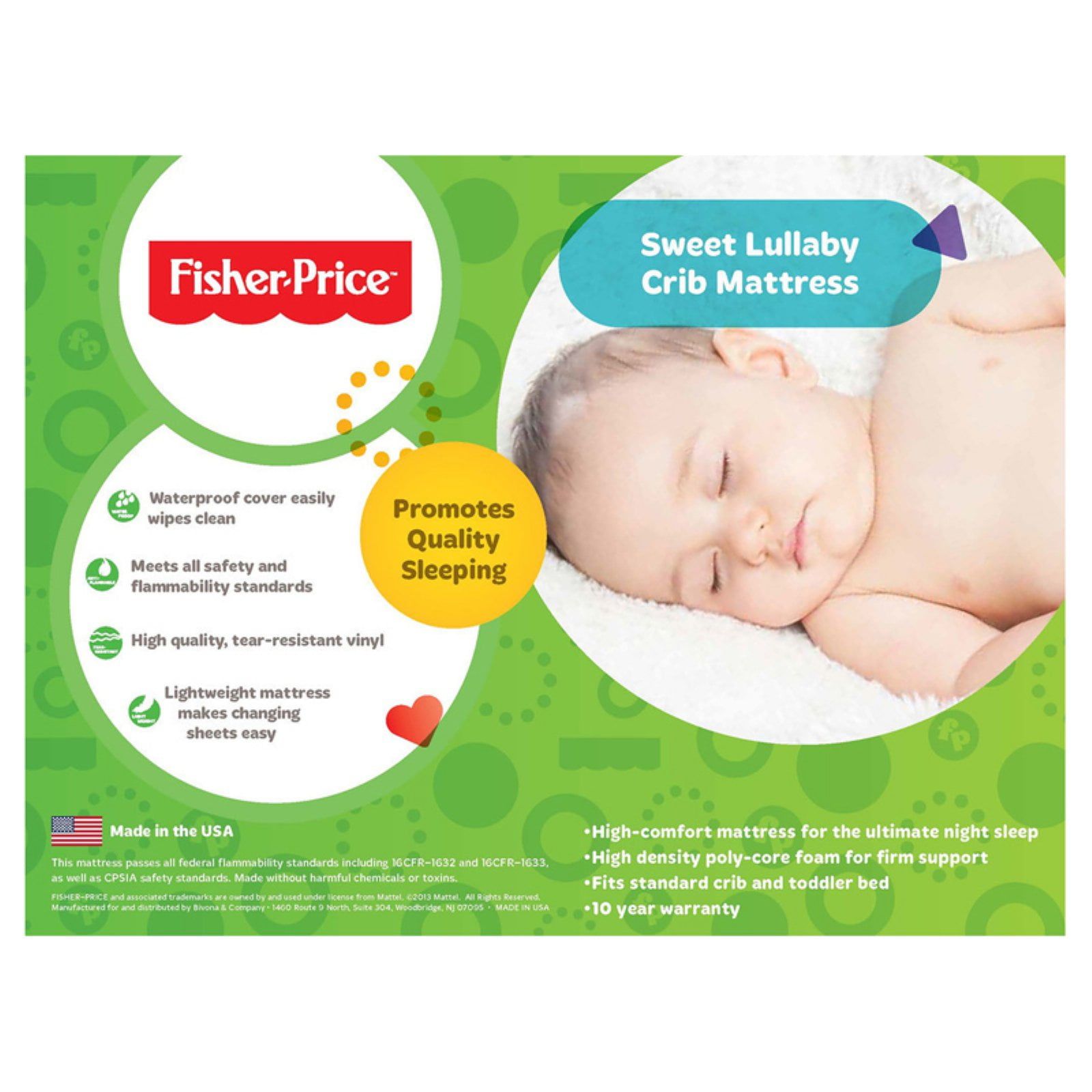 fisher price sweet lullaby crib mattress