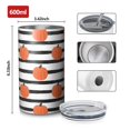 thumbnail image 4 of 20oz Coffee Tumblers Fall Pumpkins Pattern Stainless Steel Vacuum Insulated Travel Tumbler Coffee Cups Mug with Lid and Straw with Cleaning Brush for Cold & Hot Drinks, 4 of 5