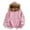 Pink, variant on Chiccall Mens Hoodie with Detachable Fleece Casual Drawstring Hooded Fleece Lined Full Zip Sweatshirts with Pocket