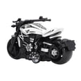 thumbnail image 4 of Modèle de Moto en Alliage, Jouet de Simulation de Moto à Double Roue pour 3+ Ans pour Extérieur Blanc, 4 of 8