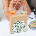 thumbnail image 3 of Yayeee Napkin Holder for Table Kitchen Paper Tissue Organization, Darker Leafy Pattern, 3 of 8