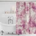 thumbnail image 2 of Pink Ombre Shower Curtain Set - Small 36" x 72" Washable Bathtub Curtain with 12 Hooks, Gradient Abstract Art Vintage Waterproof Fabric Stall Shower Curtains for Bathroom/Bathtub Décor, 2 of 6