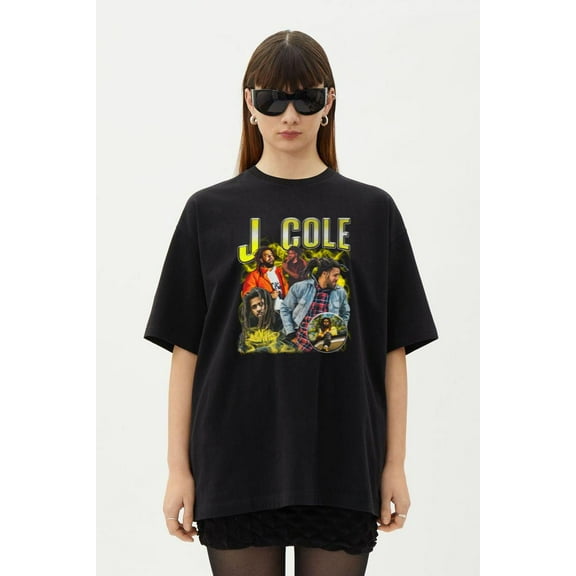 J.Cole Yellow Graphic Dreamville Rapper Hip Hop Fan T-Shirt, for men & women, up to size 5XL