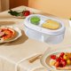 thumbnail image 5 of Fiambrera de microondas para niños y adultos | Contenedor Bento a prueba de fugas con divisor | Plástico libre de BPA | Almacenamiento de frutas para ensaladas | Caja Bento Portátil Sellada |, 5 of 6
