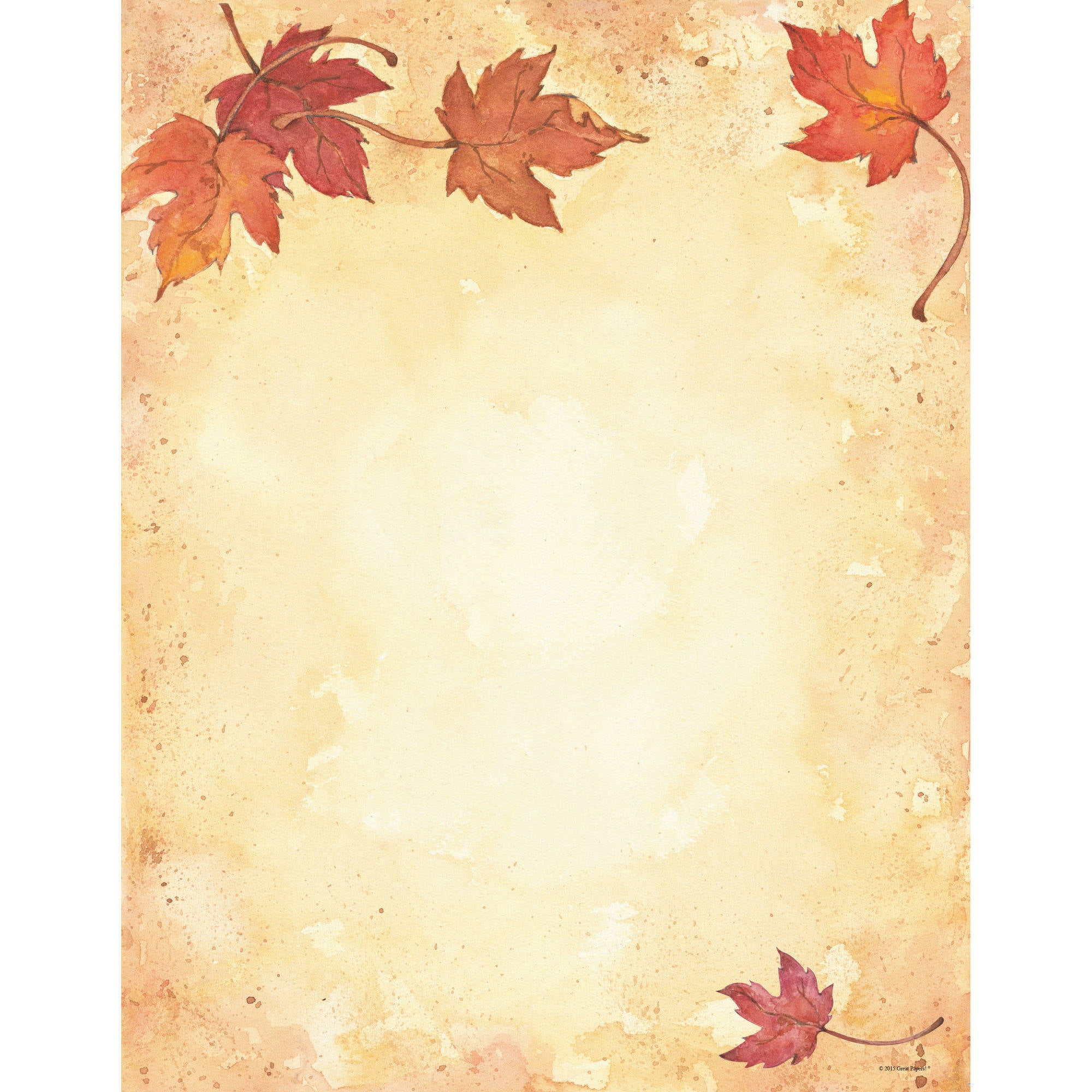 Great Papers Fall Leaves Letterhead 80ct Walmart Walmart