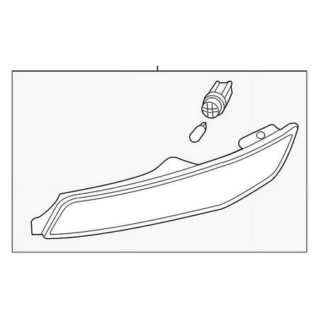 Genuine OE Mazda Marker Lamp Assembly - FE01-51-5E0D