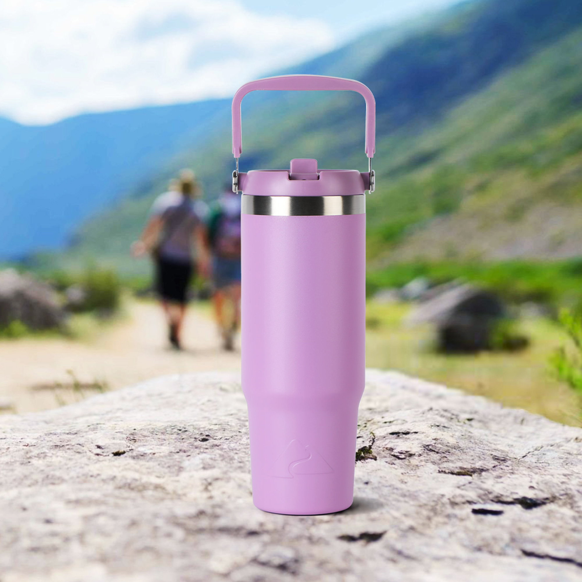 Termo giratorio de acero inoxidable aislado de 30 oz, lila nuevo 8