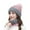 Pink, variant on Gray Wool Beanie Hat for Men Women Acrylic yarn Cuffed Thick Knitted Unisex Winter Hat Beanies Skull Cap One Size