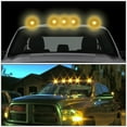 thumbnail image 4 of DNA Motoring CBL-F15080-SM-Y For 1980 to 1996 Ford F150 F250 F350 F450 5 X LED Cab Roof Top Lights + Wiring Harness + Switch (Smoked Housing Yellow LED) 92 93 94 95, 4 of 4