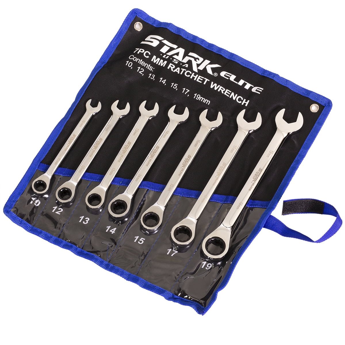 with Rolling Pouch. Chrome plated :1/4 to 3/4 SAE Size range Trepot 9 Piece 12 Point durable Combination Wrench Set,Open End and Box End Wrench Set 