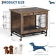 thumbnail image 4 of Historyli Jaula multifuncional para perros con 2 puertas, resistente, de madera, para interior, mesa auxiliar para perros pequeños, 4 of 8
