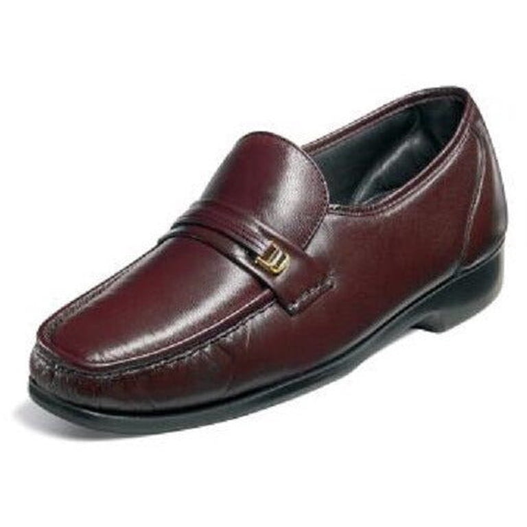 Bridesmaid Shoes Women's Burgundy Dress Shoes Florsheim Riva Burgundy  Shoes Easy Fit 17088-05 Classic Loafer Soft Leather