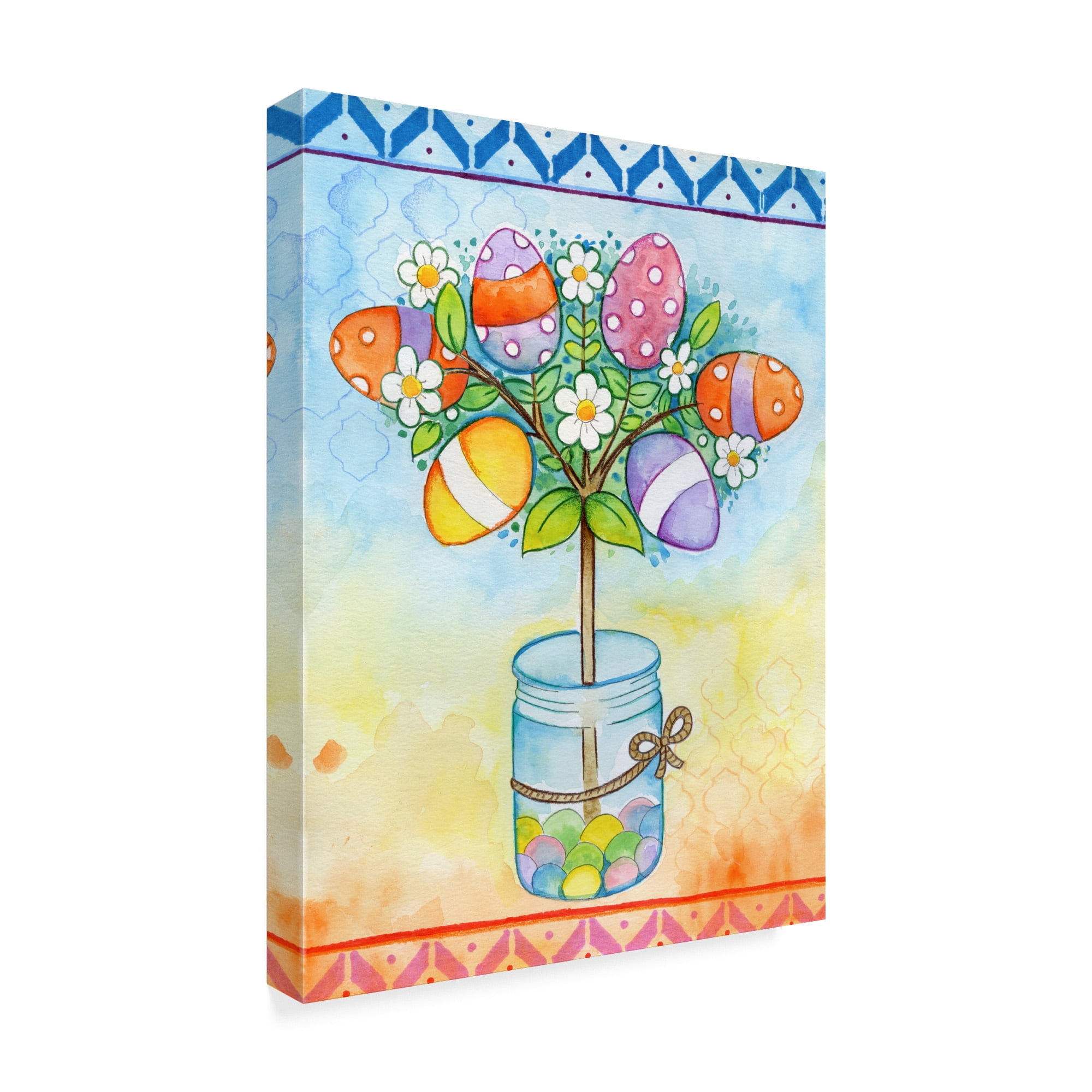 Trademark Fine Art 'Egg Tree' Canvas Art by Valarie Wade
