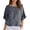 Dark Gray, variant on Cotton Linen T Shirts for Women 2026 Summer Casual Lightweight Elbow Sleeve Crewneck Ruffle Hem Plain Tee Shirt Beach Tops