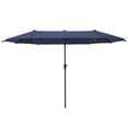 thumbnail image 3 of MAISON ARTS  13ft Double -Sided  Patio Umbrella Extra Large with Crank Navy Blue, 3 of 5