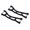 Black, variant on Yihuala 1Pair Upgrade Swing Arms Device Left Right Upper Suspension Arms of Model Crawler Interior Spare 77086