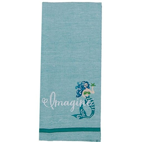Kay Dee Designs Imagine Mermaid Embroidered Chambray Tea Towel