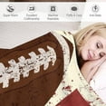 thumbnail image 4 of Football Background Flannel Fleece Throw Blanket Soft Blanket for Couch,Cozy,Warm,Lightweight,50x60 Inches, 4 of 6