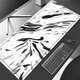 thumbnail image 1 of Alfombrilla de ratón en blanco y negro, alfombrilla para teclado de gran empresa, alfombrillas de ratón XXXL, alfombrilla de escritorio de goma de 31,4x11,8 pulgadas, Alfombra de escritorio de diseño LIUWENJING unisex, 1 of 2