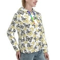 thumbnail image 6 of Lsque Golden Glitter Butterflies Pattern Casual Women's Hoodie,Hooded Sweatshirt with Kangaroo Pocket,Pullover Hoodie with Eye-catching Drawstrings-Medium, 6 of 7