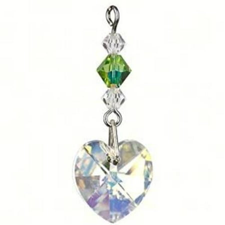 Flowers Suncatcher - Woodstock Rainbow Makers Birthstone Angel Suncatcher (August Peridot Green Crystal)