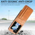 thumbnail image 6 of for Samsung Galaxy Z Flip 5 Wallet Case with Card Holder, Business Style Premium Leather for Women Men Protective Phone Case Cover for Samsung Galaxy Z Flip5 5G DK Brown, 6 of 16