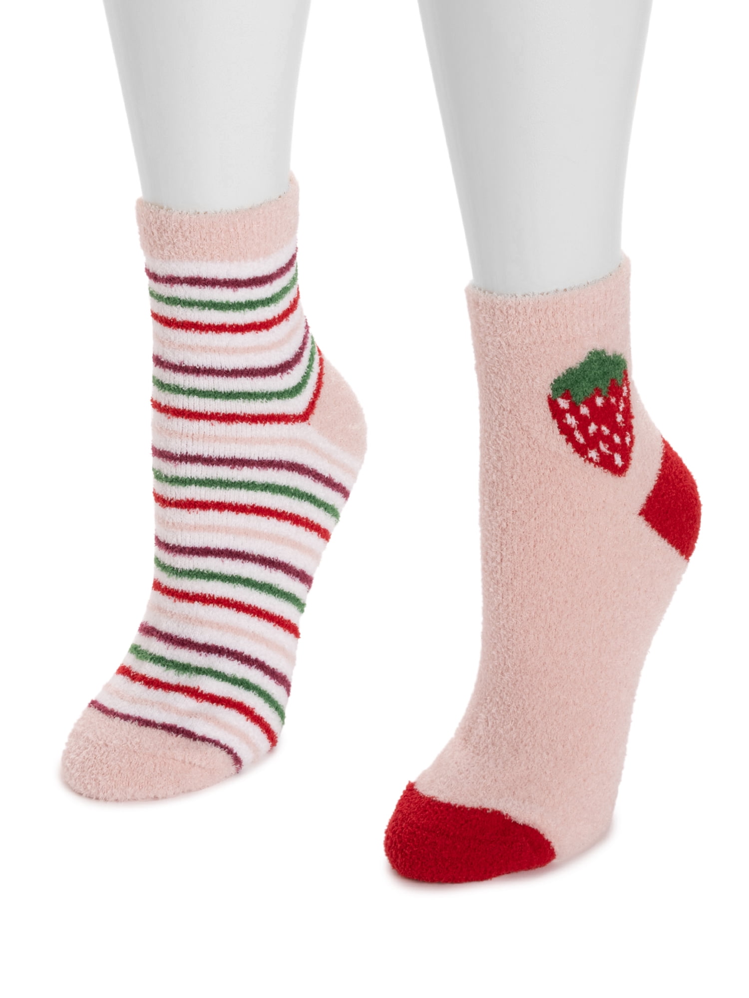 MUK LUKS Women's Cozy Novelty Socks, 2-Pack