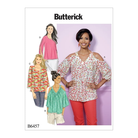 Butterick Pattern Misses' Top-14-16-18-20-22