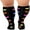 Black Model C, variant on LYMAYTER Compression Socks for Woman Man Plus Size Running Sport Socks High Elastic Socks 2XL-4XL