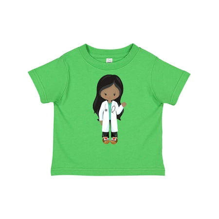 

Inktastic African American Girl Girl Doctor Lab Coat Gift Toddler Toddler Girl T-Shirt