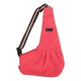 thumbnail image 2 of Pochette de Transport pour Chat, Taille m Portable Écharpe de Transport pour Randonnée pour Camping Rouge, Noir, Rayé, 2 of 8
