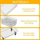 thumbnail image 4 of Rejilla para Freidora de Aire Cuadrada para Horno, Rejilla Deshidratadora Apilable de 3 , Canasta de Acero Inoxidable para Freidora de Aire para Hornear con Freidora de Aire, 4 of 5