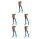 thumbnail image 1 of Qarigey Rayas Muslo Calcetines altos Estilo simple Juegos deportivos Calentadores Día de San Valentín Mujeres Accesorios para el diario Fiesta de Type2 Qarigey CBP343950, 1 of 4