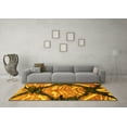 thumbnail image 3 of Ahgly Company Indoor Square Abstract Yellow Modern Area Rugs, 5' Square, 3 of 4