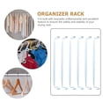 thumbnail image 2 of WHAMVOX 6 Pcs Tringle à Vêtements pour Garde-Robe en Fer Organisation, 2 of 7
