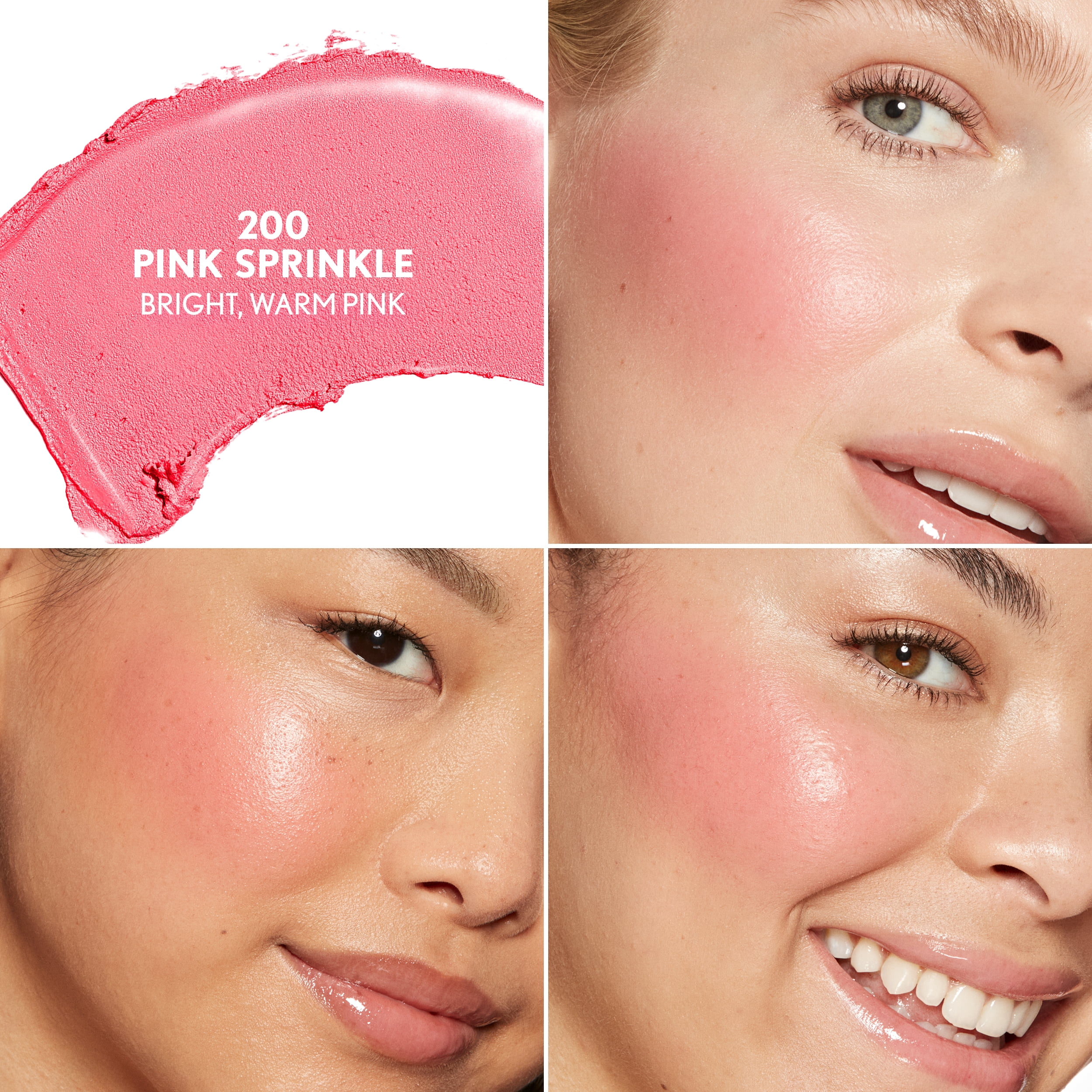 COVERGIRL TruBlend Skin Enhancer Blush Balm, 200 Pink Sprinkle, Dewy Glow, 0.21 oz