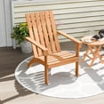 thumbnail image 4 of Gymax 2PCS Adirondack Chair Acacia Wood Fire Pit Chair w/ Backrest and Armrests Campfire Chair Outdoor Lawn Chair for Patio, 4 of 9