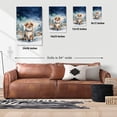 thumbnail image 5 of Hello Winter Miniature American Shepherd Welcome Snowy Night Watercolor Vintage Vertical Matte Canvas Poster MAS Dog Lover Gifts Wall Art Home Decor - 01011, 5 of 5