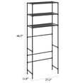 thumbnail image 5 of 3 Tier Over the Washer Laundry Storage Rack, 67 Inch Tall Black Steel, 5 of 6