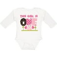 thumbnail image 3 of Inktastic Owl 1st Birthday Cute 1 Year Old Girl Girls Long Sleeve Baby Bodysuit, 3 of 5