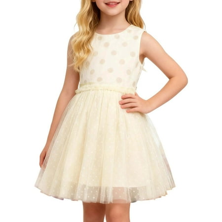 DGQPLPD Girls Tutu Skirt for Ballet Dance Performance Carnival Party Flared Layered Dress Up Play Pretend Twirl Outfit Yellow 5-6 Years