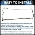 thumbnail image 6 of Valve Cover Gasket No.1121311041 for Toyota Corolla 1992-1999 Cylinder Head Valve Seal Gasket 1Pc, 6 of 6