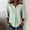 Green, variant on Tshirt Women Floral Pattern Elbow-Length Sleeve Notch V Neck Soft Top Women Blouse Mint Green L