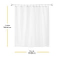thumbnail image 4 of Whitmor Oxford Weave Nylon Shower Curtain 72" x 72", 4 of 5