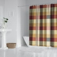 thumbnail image 2 of Buffalo Plaid Shower Curtain Featuring Rustic Farmhouse Plaid Print, Classic Red and Black Checkered Pattern, Waterproof Fabric with Hooks, Machine Washable, Retro Checkerboard Design, 2 of 5