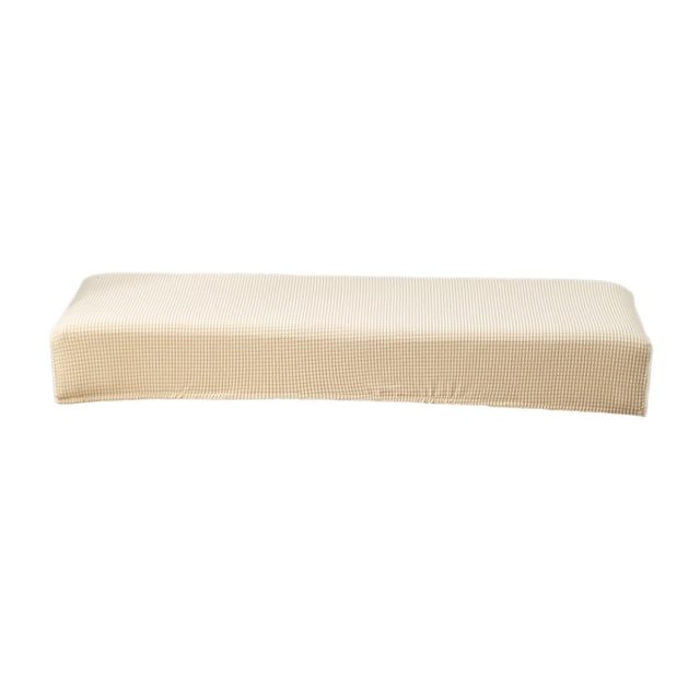 veasfak Housse de Banc en Polyester Amovible Protection Complète Installation Facile Beige